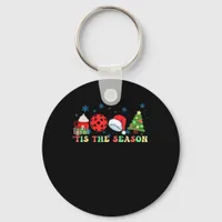 Tis The Season For Pickleball Iii Modern Aesthetic Keychain
