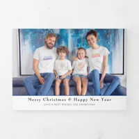 6 Photo Year In View Newsletter Combined with Tri- Tri-Fold Holiday Card