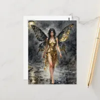 Fairy in a Gold Dress Postcard