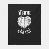 Skeleton Hands Heart Gothic Classic  Fleece Blanket