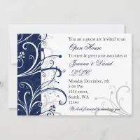 elegant navy Corporate party Invitation