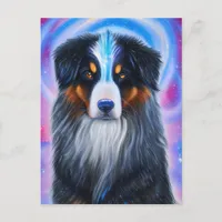 Cosmic Bernese Mountain Dog Postcard