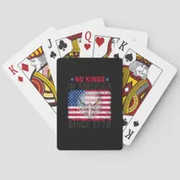 No Kings In America Since 1776 Freedom Creative De Poker Cards