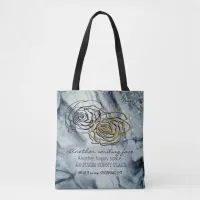 Winter Blue Grey  Tote Bag