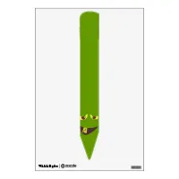 Monster Face Fun Novelty Crayon Wall Sticker