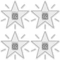 Minimalist Star Theme Promotional QR Code Stickers