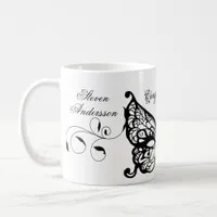 Venetia Carnivale Masque Victorian Ornate Flourish Coffee Mug