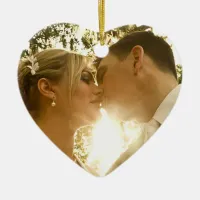 Couple's Photo Christmas Ornament Keepsake