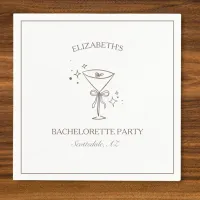 Whimsical Trendy Fun Espresso Martini Bachelorette Napkins