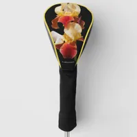 Elegant Multi-Colored Bearded Iris Germanica Golf Head Cover