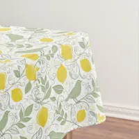 Fresh Lemons, Leaves and Birds ID1052 Tablecloth