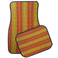 Car Mats - Crochet Pattern - Orange Shells