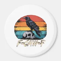 Humor F-Caw-F Gothic Funny Crow Essential Retro St Magnet