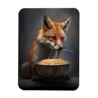 Red Fox Eating Spaghetti Magnet