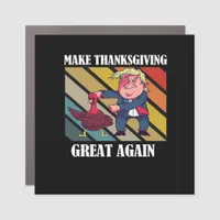 Make Thanksgiving Great Again Trumpkin – Sloth & S Car Magnet