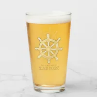 Beach House Boat Helm Gold ID623 Glass