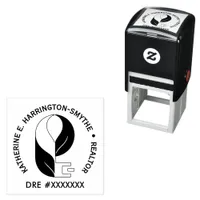Custom Realtor Logo with DRE Return Rubber Self-inking Stamp