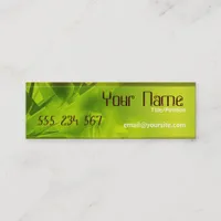 GREEN SPACE Skinny Profile Mini Business Card