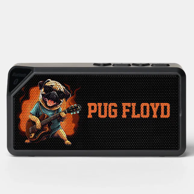 Pug Singer Music Lover Cartoon Bluetooth Speaker