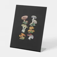 Cottagecore Mushrooms Goblincore Aesthetic Mushroo Pedestal Sign