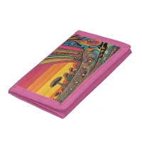 Psychedelic Art Trifold Wallet