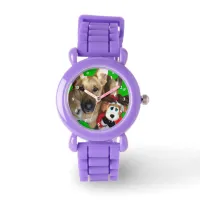 Christmas German Shepherd & Toy Reindeer Watch