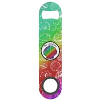 Clambake Rainbow Clam Shellfish Pattern Bar Key