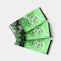 Elegant 38th Emerald Wedding Anniversary Hershey Bar Favors