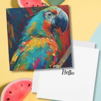 Abstract Colorful Parrot | Hello Keeping in Touch