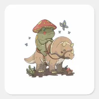 Cottagecore Frog  Aesthetic Mushroom Cute Goblinco Square Sticker