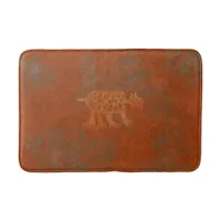 Southwest Canyons Petroglyphs Bathroom Mat