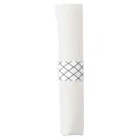 Black on White Art Deco Line Art Napkin Bands