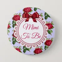 Mimi to be Floral Burgundy Roses Button