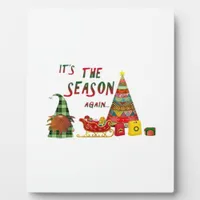 Its The Season Again Christmas Gnome Plaque