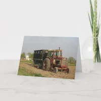Old Tractor Card