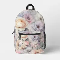 Elegant Rose Blossoms Printed Backpack