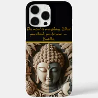 Buddhist Leaf and Orb Carving AI iPhone 16 Pro Max Case