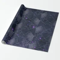 Gothic Spider Web Halloween Pattern Wrapping Paper