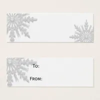 White Snowflake Gift Tags