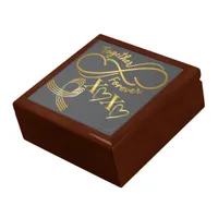 Happy Valentine's Day Together Forever Gold/Grey Gift Box