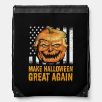 Funny Usa Trumpkin Make Halloween Great Again Drawstring Bag