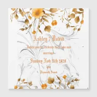 Elegant Marble Wedding Invitation