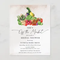 Budget She is off the Market Bridal Shower Invite