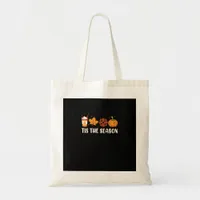 Tis The Season Coffee Fall Pickleball And Hallowee Tote Bag