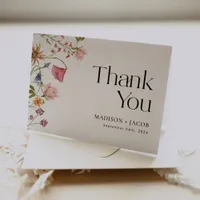 Wedding Thank You Card Floral