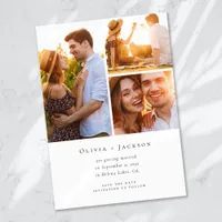 Photo Collage Modern Wedding Save The Date