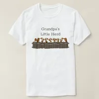 Grandpas Little Goat  Herd 9 Goats T-Shirt