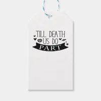 Till Death Do Us Part Wedding Vows Classic Gift Tags