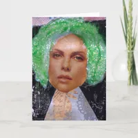 Zetti Girl The Green Haired Girl Card