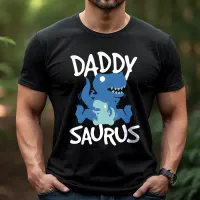 Daddysaurus Dinosaur Cute Dad T-Shirt